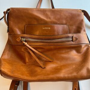 Lodis Brown Leather Women's Backpack